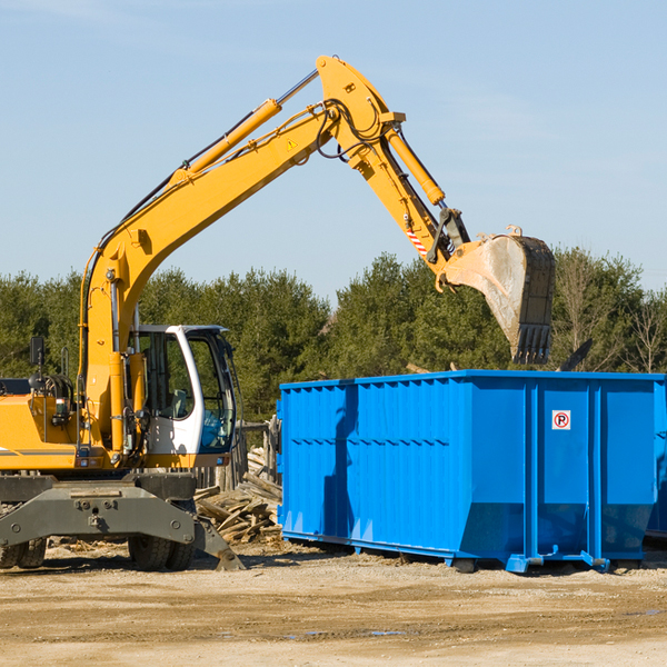 what happens if the residential dumpster is damaged or stolen during rental in Mossville